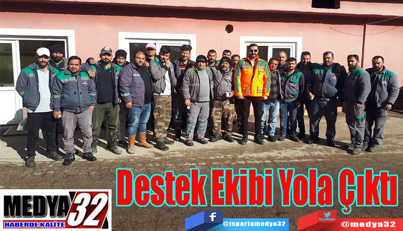 Isparta Belediyesinden Sel Bölgesine; Destek Ekibi Yola Çıktı