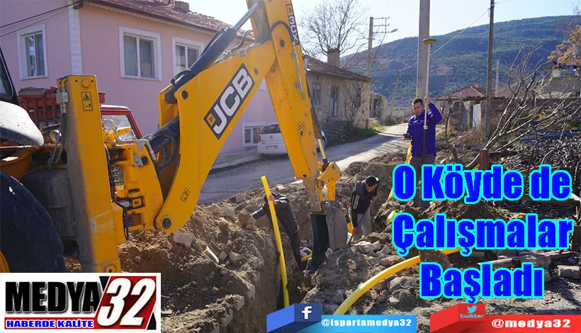 Kayı Köyünde Doğalgaz Çalışmaları Başladı 