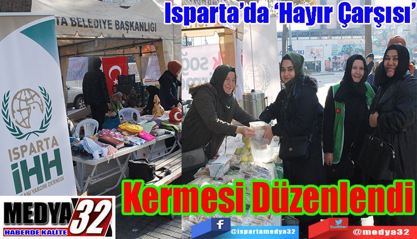 Isparta’da ‘Hayır Çarşısı’ Kermesi Düzenlendi