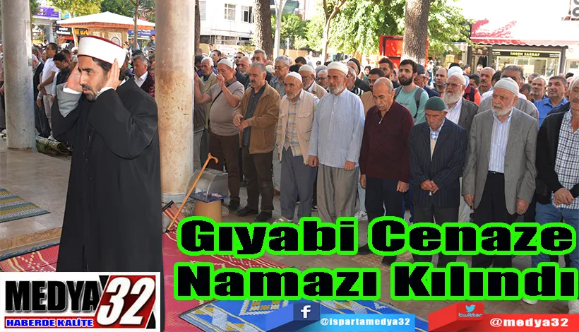 İsrail Saldırılarında Vefat Eden Filistinliler İçin Isparta’da;  Gıyabi Cenaze Namazı Kılındı