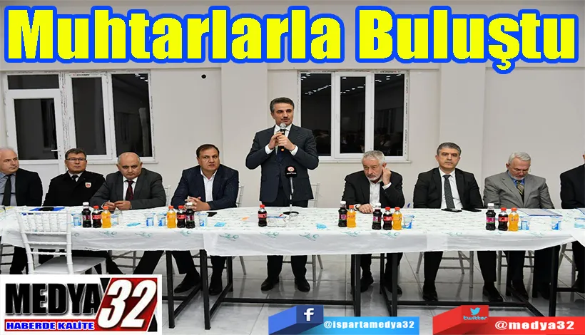 Vali Baruş  Muhtarlarla Buluştu