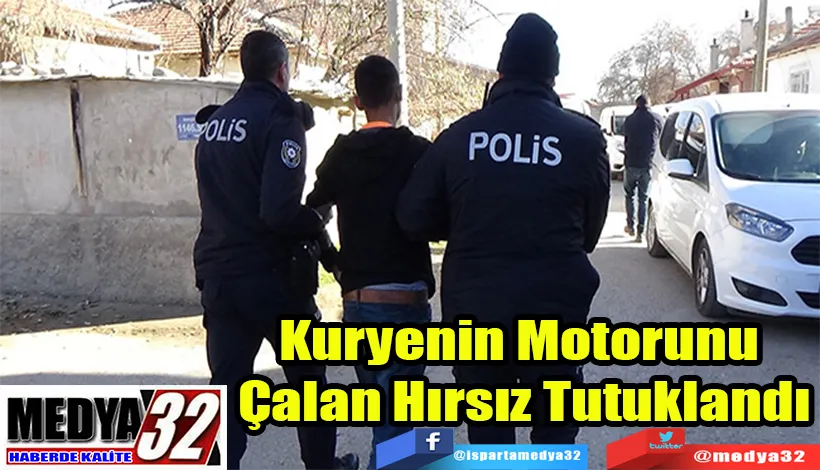 Kuryenin Motorunu  Çalan Hırsız Tutuklandı 