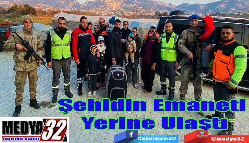 Şehidimizin Bavulu ve Özel Eşyaları Aktaş Ailesine Emanet;  Şehidin Emaneti  Yerine Ulaştı 