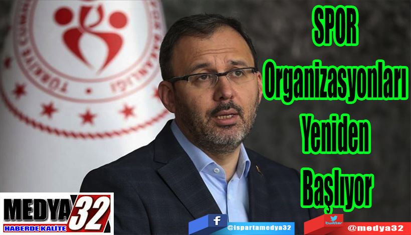 SPOR  Organizasyonları  Yeniden  Başlıyor