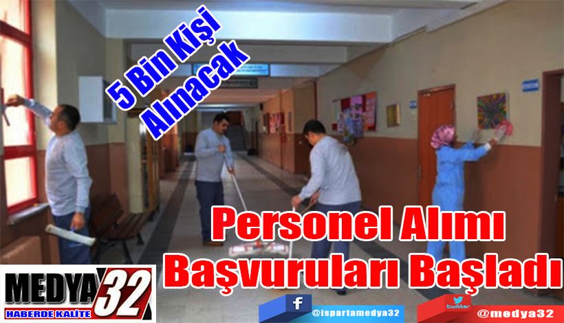 5 Bin Kişi  Alınacak  Personel Alımı  Başvuruları Başladı 