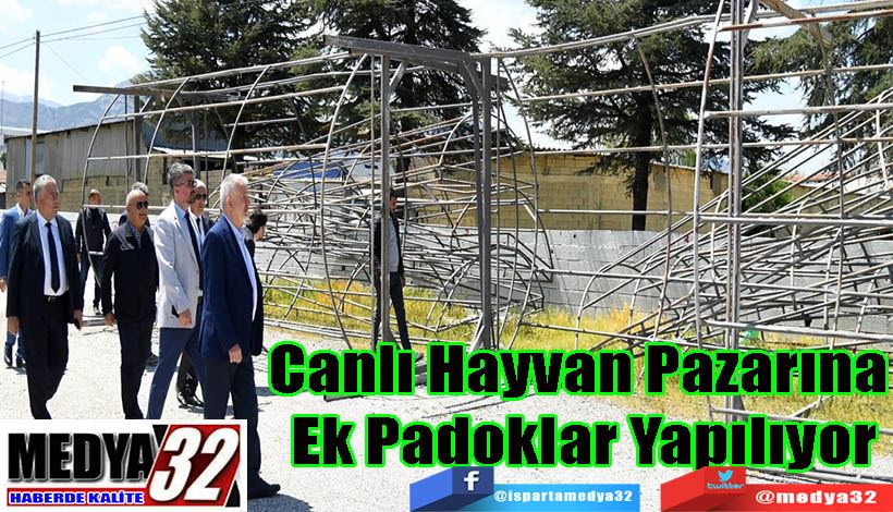 Canlı Hayvan Pazarına  Ek Padoklar Yapılıyor