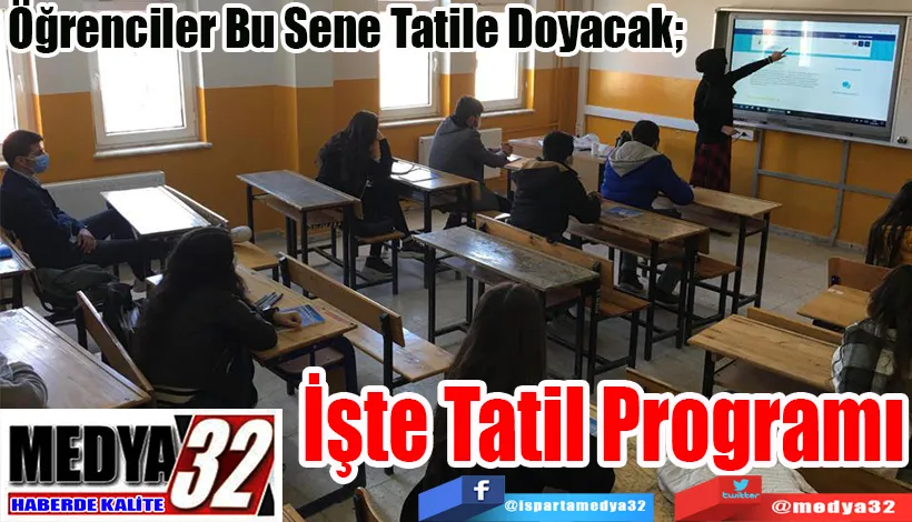 Öğrenciler Bu Sene Tatile Doyacak;  İşte Tatil Programı