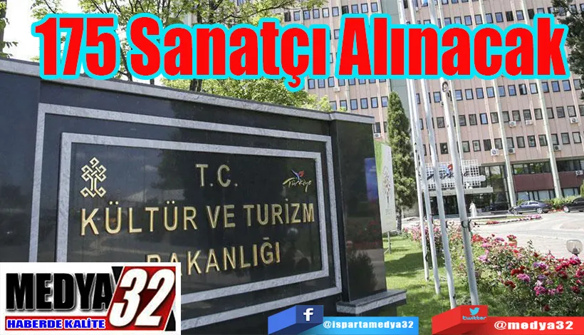 175 Sanatçı Alınacak 