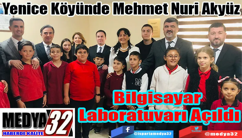 Yenice Köyünde Mehmet Nuri Akyüz  Bilgisayar Laboratuvarı Açıldı