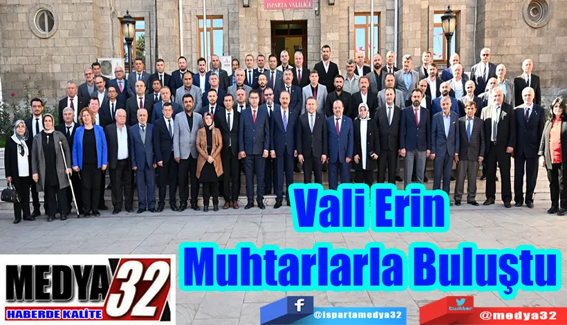 Vali Erin, Muhtarlarla Buluştu