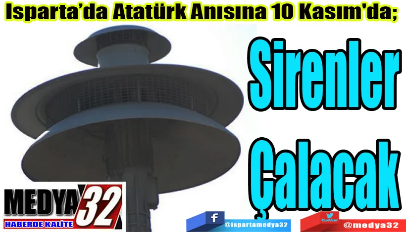 Isparta’da Atatürk Anısına 10 Kasım