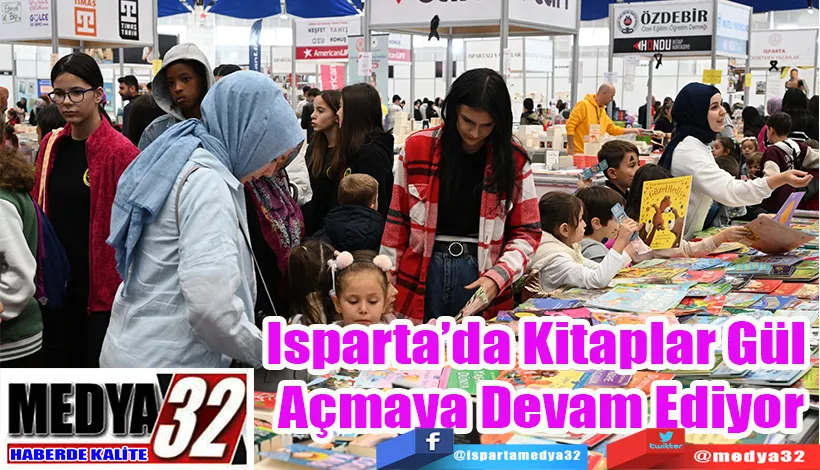 Isparta’da Kitaplar Gül  Açmaya Devam Ediyor 