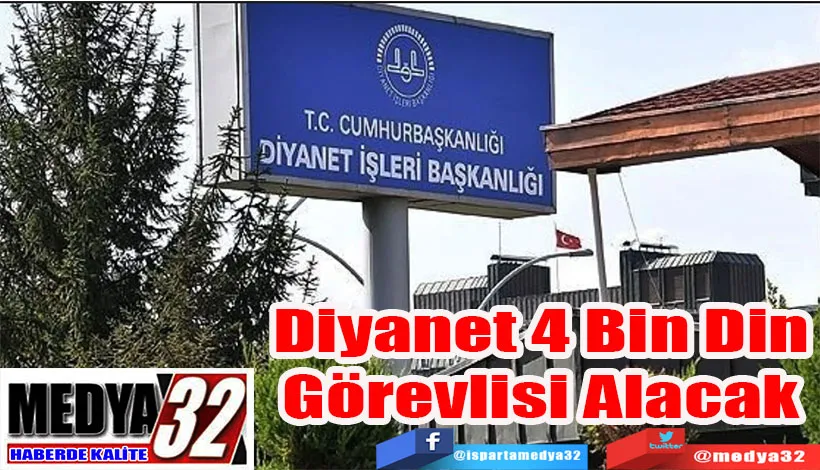 Diyanet 4 Bin Aday  Din Görevlisi Alacak