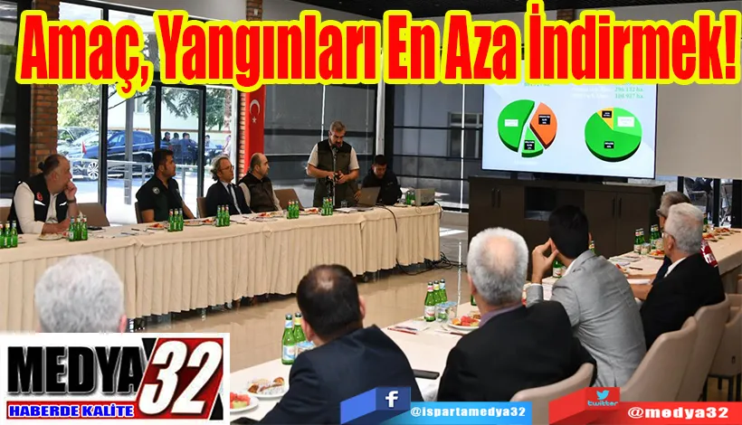 Orman Yangınlarıyla Mücadele Komisyon Toplantısı Yapıldı;  Amaç, Yangınları  En Aza İndirmek! 