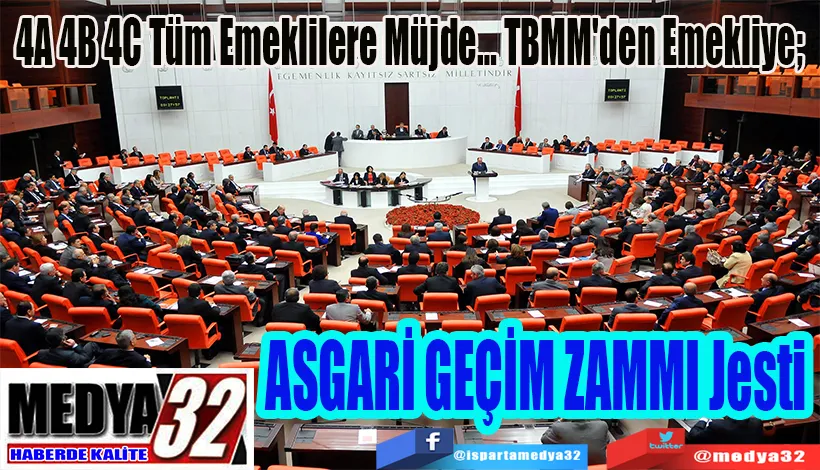 4A 4B 4C Tüm Emeklilere Müjde… TBMM