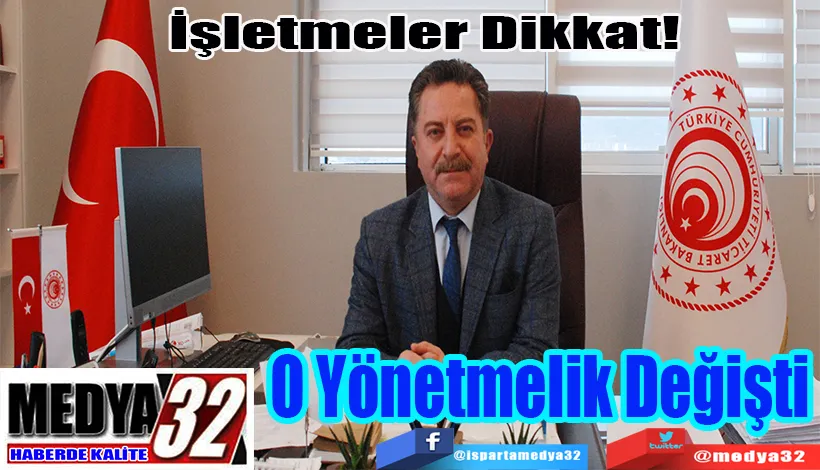 İşletmeler Dikkat!  O Yönetmelik Değişti