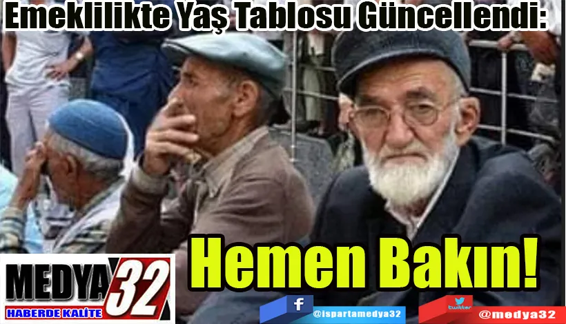 Emeklilikte Yaş Tablosu Güncellendi:  Hemen Bakın! 