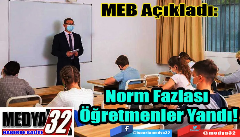  MEB Açıkladı:  Norm Fazlası  Öğretmenler Yandı! 