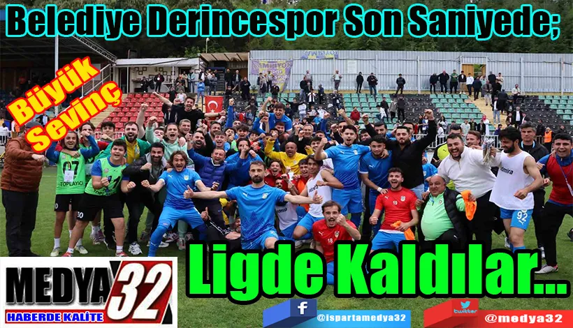  Belediye Derincespor Son Saniyede;  Ligde Kaldılar…