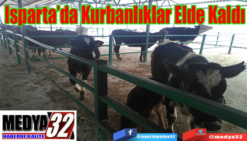 Isparta’da Kurbanlıklar Elde Kaldı