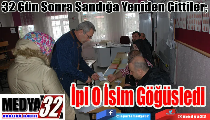 32 Gün Sonra Sandığa Yeniden Gittiler;  İpi O İsim Göğüsledi 