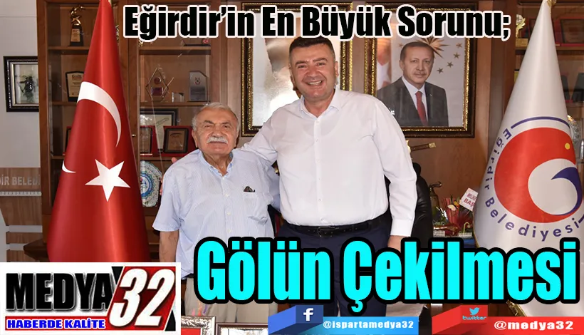 Eğirdir’in En Büyük Sorunu;  Gölün Çekilmesi