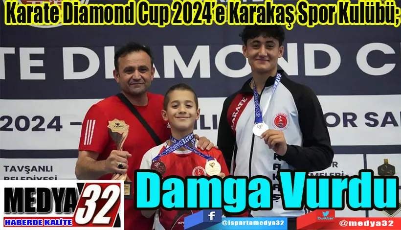 Karate Diamond Cup 2024’e Karakaş Spor Kulübü;  Damga Vurdu 