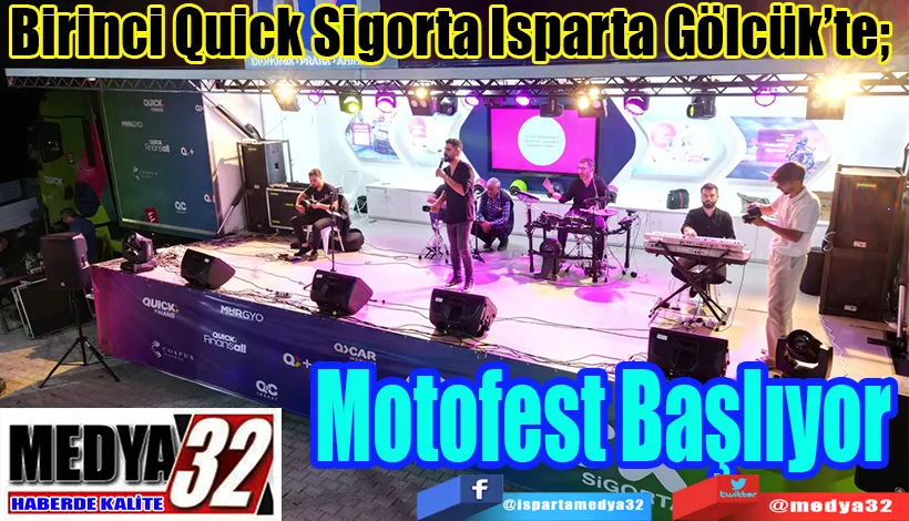 Birinci Quick Sigorta Isparta Gölcük’te;  Motofest Başlıyor