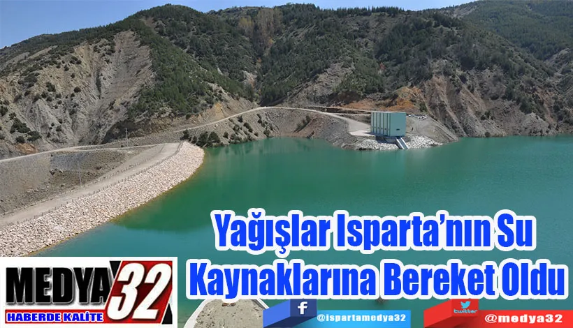 Isparta’da İki Günde Metrekareye 24 kg. Yağmur Düştü;  Yağışlar Isparta’nın Su  Kaynaklarına Bereket Oldu