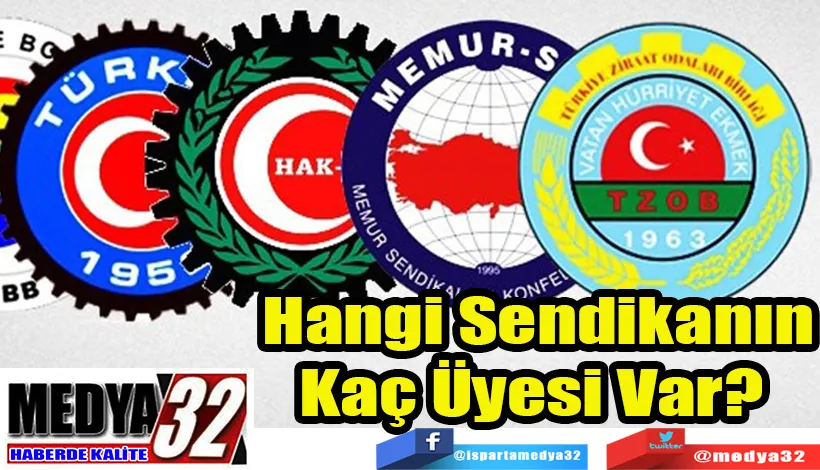 Sendikaların Üye Sayılarına İlişkin Tebliğ Resmi Gazete’de;  Hangi Sendikanın Kaç Üyesi Var? 