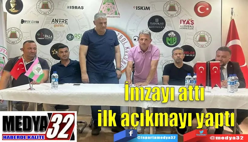 İmzayı attı, ilk açıklamayı yaptı