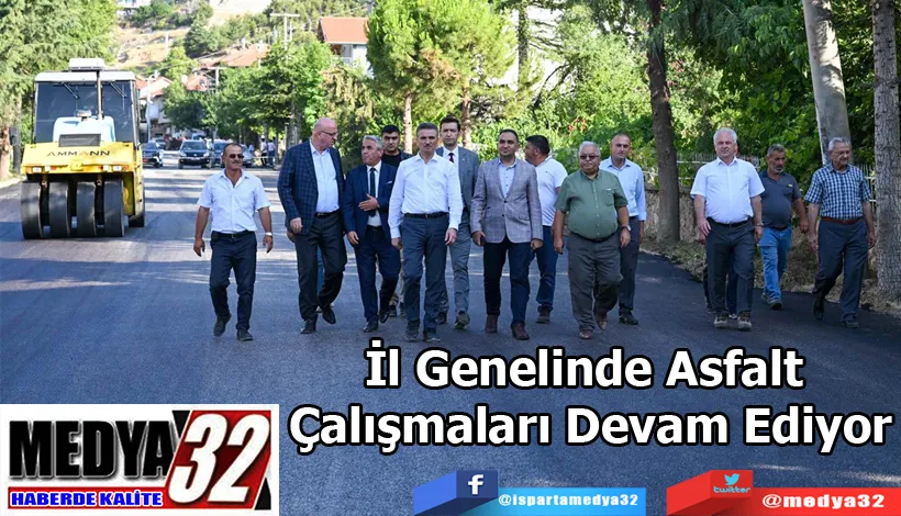 İl Genelinde Asfalt Çalışmaları Devam Ediyor