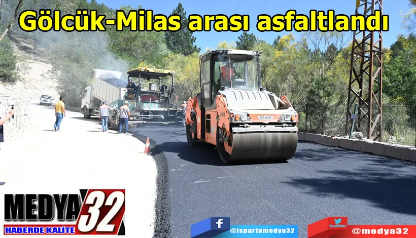 Gölcük-Milas arası asfaltlandı