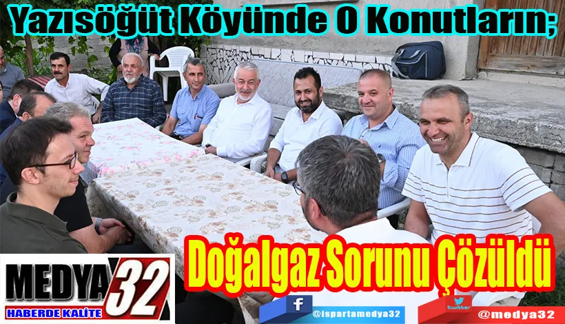 Yazısöğüt Köyünde O Konutların;  Doğalgaz Sorunu Çözüldü 