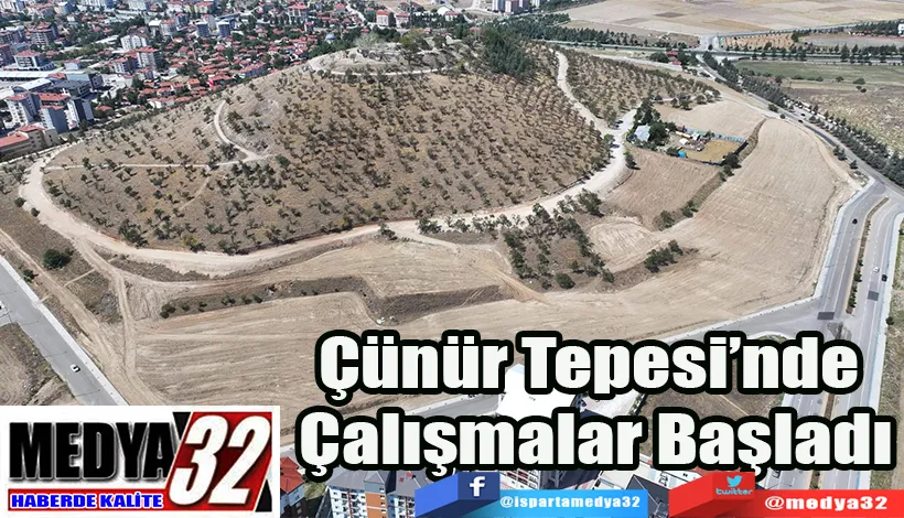 Çünür Tepesi’nde  Çalışmalar Başladı 