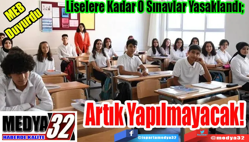 MEB Duyurdu  Liselere Kadar Deneme Sınavları Yasaklandı;  Artık Yapılmayacak!