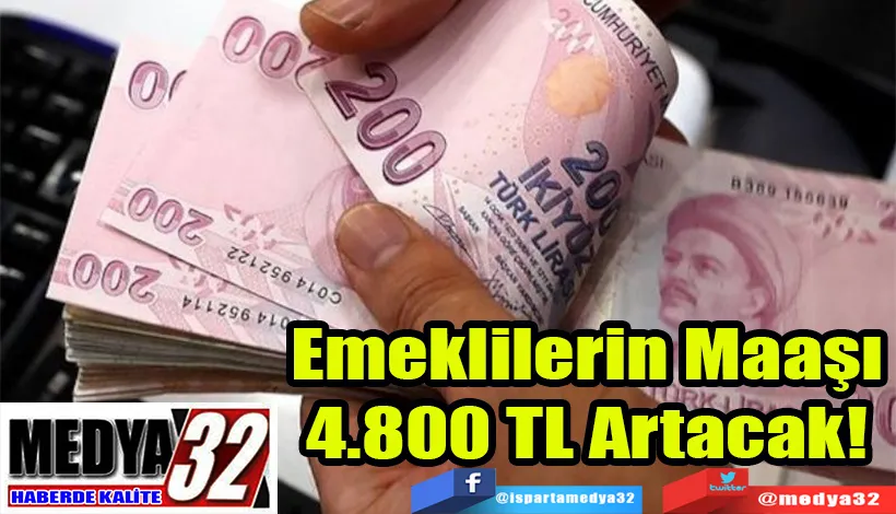  İntibak Yasasının Çıkması Halinde;  Emeklilerin Maaşı 4.800 TL Artacak! 