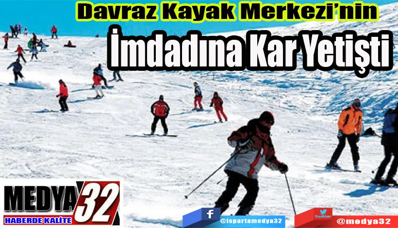 Davraz Kayak Merkezi’nin İmdadına Kar Yetişti