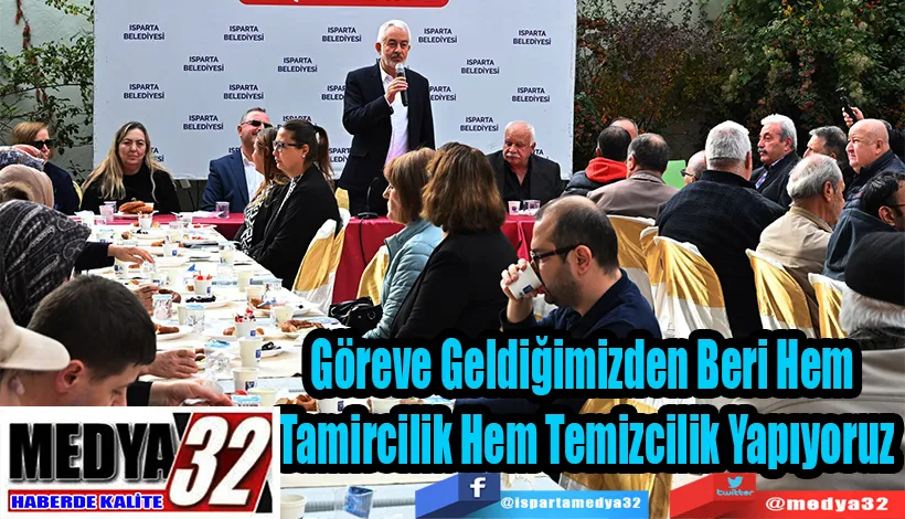Belediye Başkanı Başdeğirmen:  Göreve Geldiğimizden Beri Hem  Tamircilik Hem Temizcilik Yapıyoruz