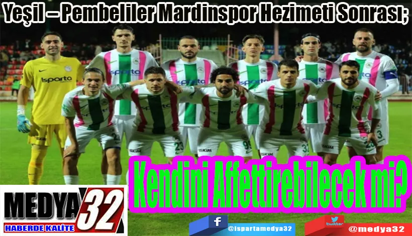 Yeşil – Pembeliler Mardinspor Hezimeti Sonrası;  Kendini Affettirebilecek mi?