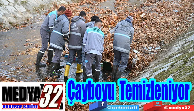 Çayboyu Kanalı Temizleniyor 