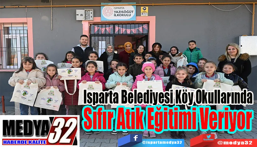 Isparta Belediyesi Köy Okullarında;  Sıfır Atık Eğitimi Veriyor 