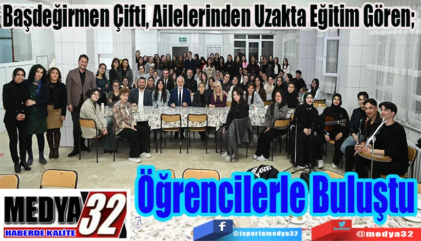 Başdeğirmen Çifti, Ailelerinden Uzakta Eğitim Gören;  Öğrencilerle Buluştu 