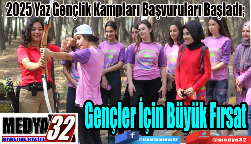  2025 Yaz Gençlik Kampları Başvuruları Başladı;  Gençler İçin Büyük Fırsat