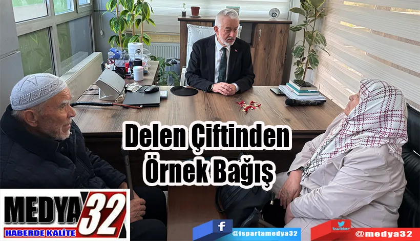 Delen Çiftinden  Örnek Bağış 