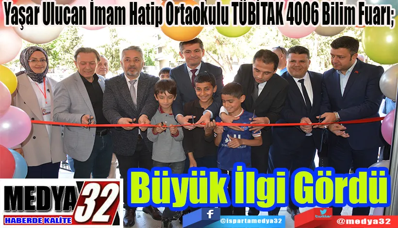 Yaşar Ulucan İmam Hatip Ortaokulu TÜBİTAK 4006 Bilim Fuarı;  Büyük İlgi Gördü 