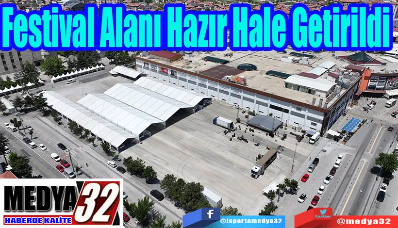 Festival Alanı Hazır Hale Getirildi 