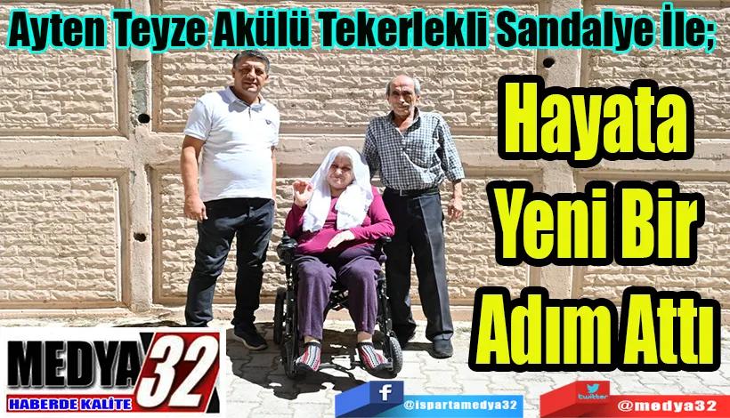 Ayten Teyze Akülü Tekerlekli Sandalye İle;  Hayata Yeni Bir Adım Attı 