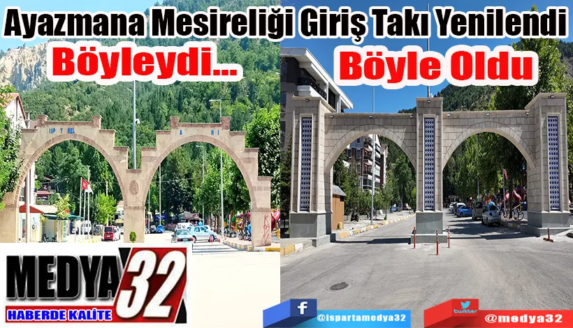 Ayazmana Mesireliği Giriş Takı Yenilendi;  Böyleydi, Böyle Oldu 