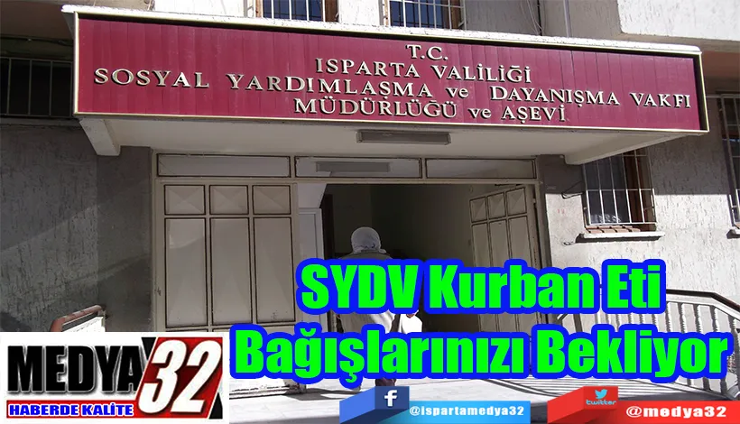 SYDV Kurban Eti  Bağışlarınızı Bekliyor 